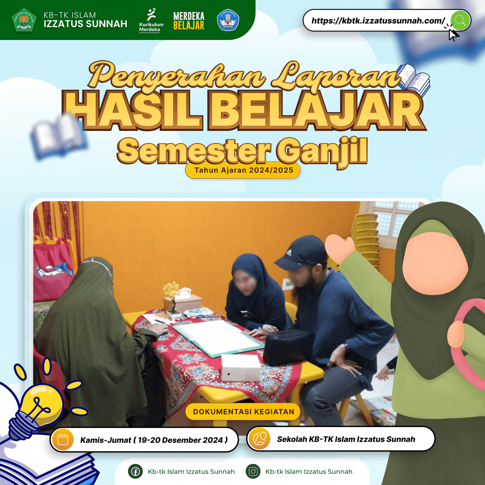 Pembagian Raport Shalih Shalihah Semester Ganjil Tahun Ajaran 2024:2025 1