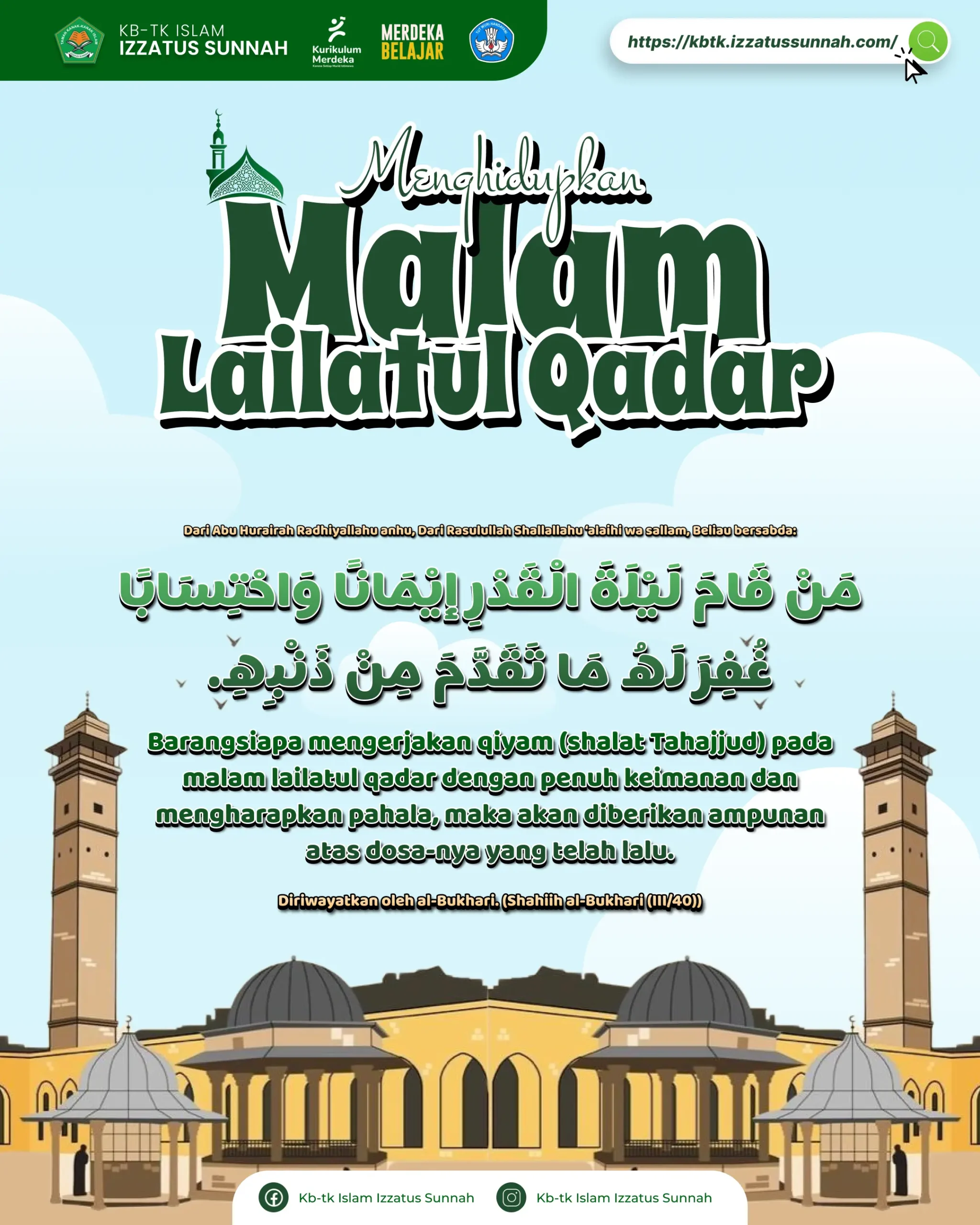 KBTK - Menghidupkan Malam Lailatur Qadar 10 Malam Terakhir Bulan Ramadhan